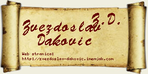 Zvezdoslav Daković vizit kartica